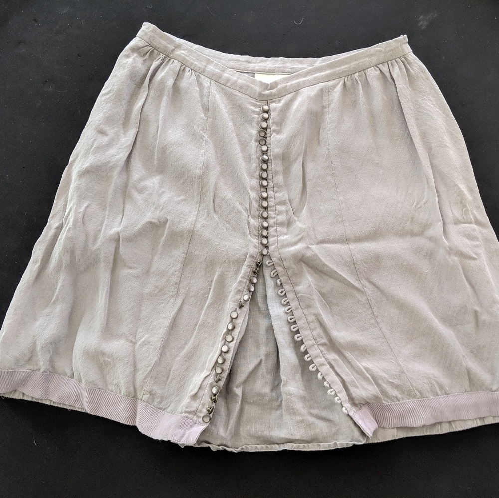 Anthropologie Button-Down Skirt